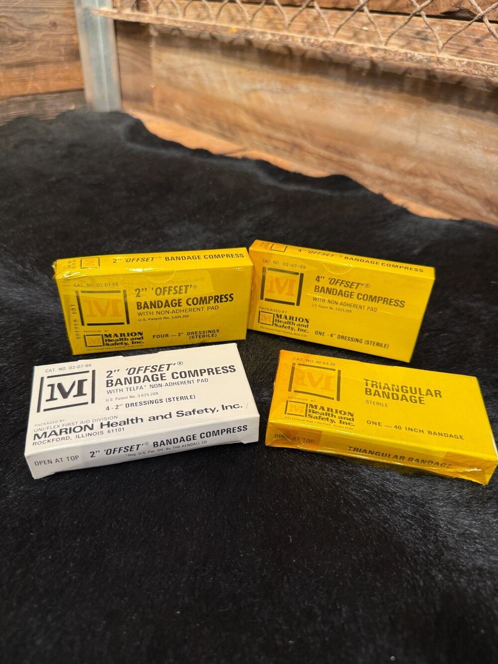 NEW Vintage Marion Health Safety First Aid Bandage NOS Sealed Sterile Compress